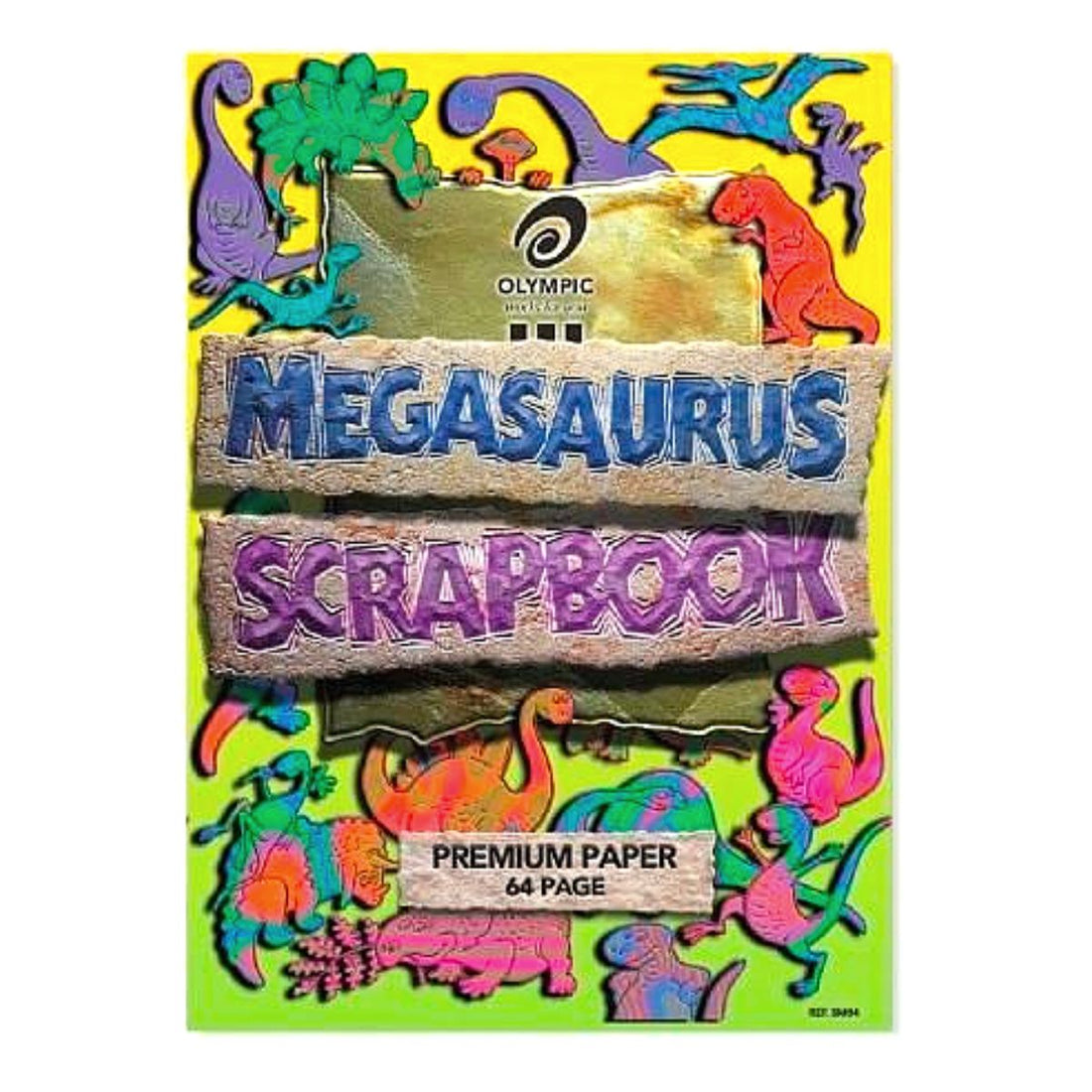 Olympic Megasaurus Scrap Book, Blank Stapled