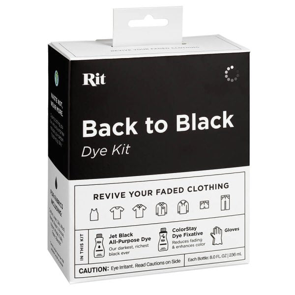 RIT back to black fabric dye kit