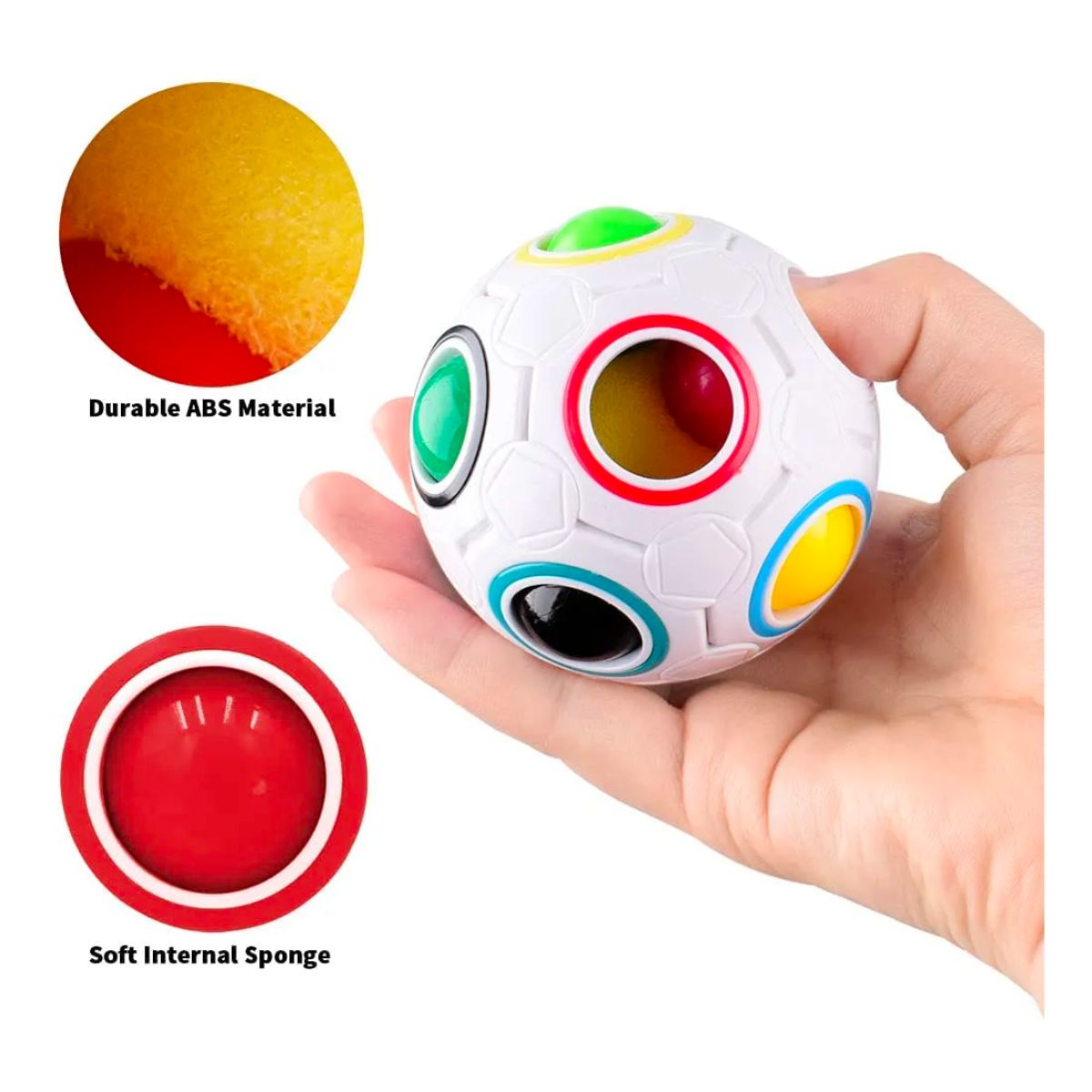 rainbow fidget ball toy