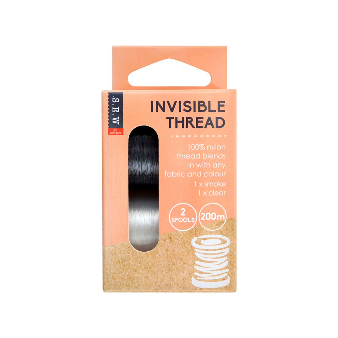 SEW invisible sewing thread twin pack