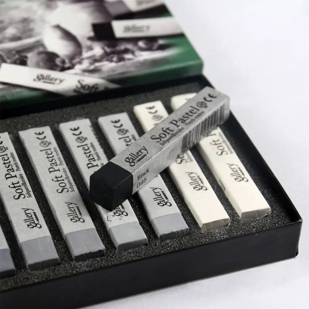 grey soft pastels