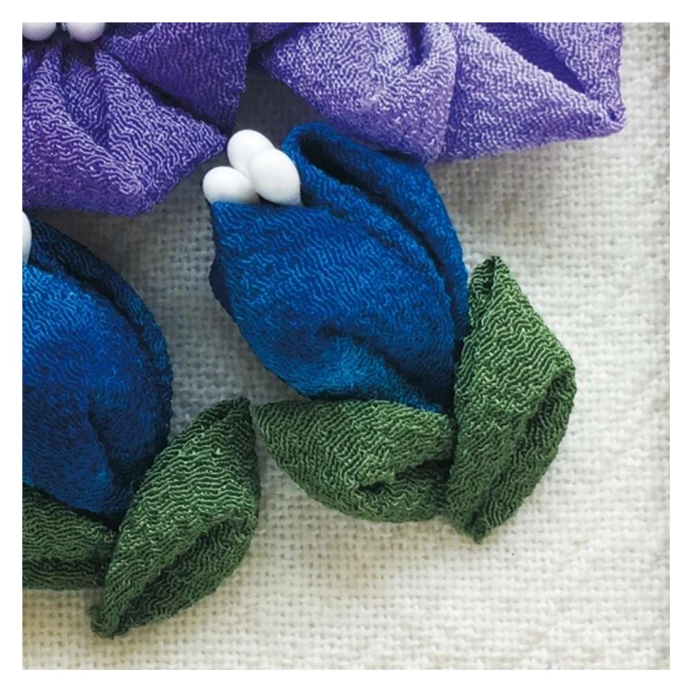 japanese fabric flower kit with frame