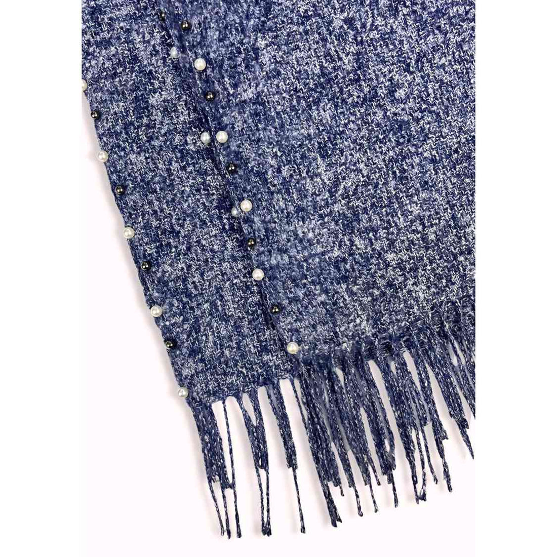 turkish cashmere wool stole blue