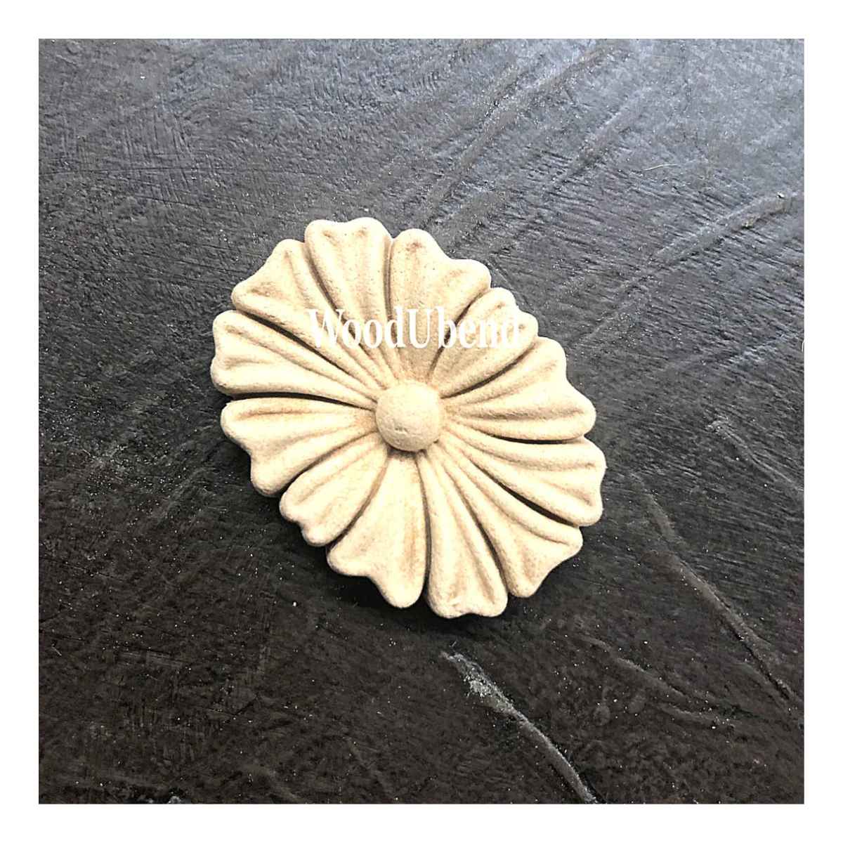 WoodUbend - Pack of Five Solid Flowers 