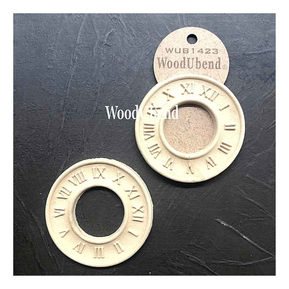 Pack of Two Round Roman Numeral Clocks by woodubend