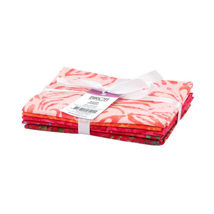 red batik fabric bundle