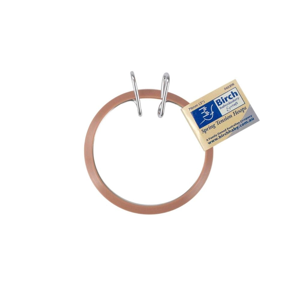 embroidery hoop with spring tension technology