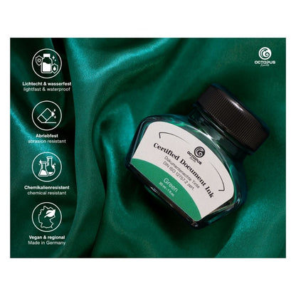 certified document ink green