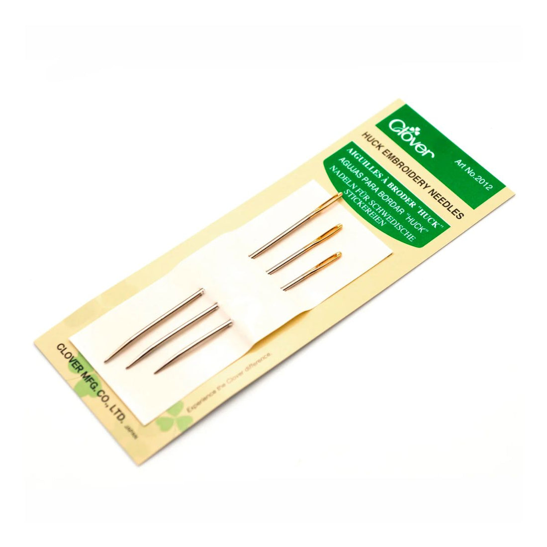 Clover Huck Embroidery Needles, Pack of 3