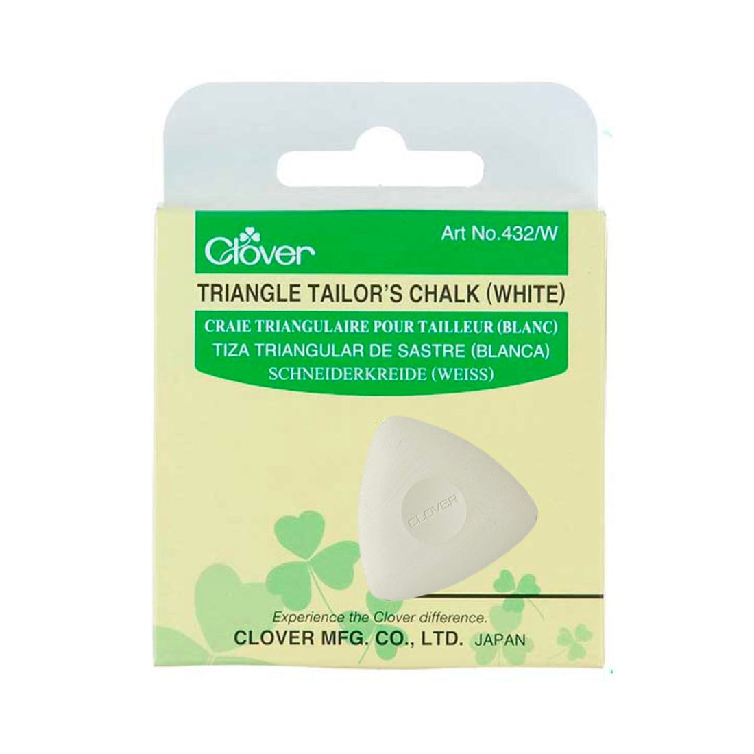 clover triangle tailors chalk white