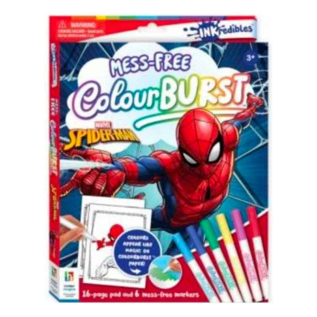 Spider-Man Colour Burst Colouring Book