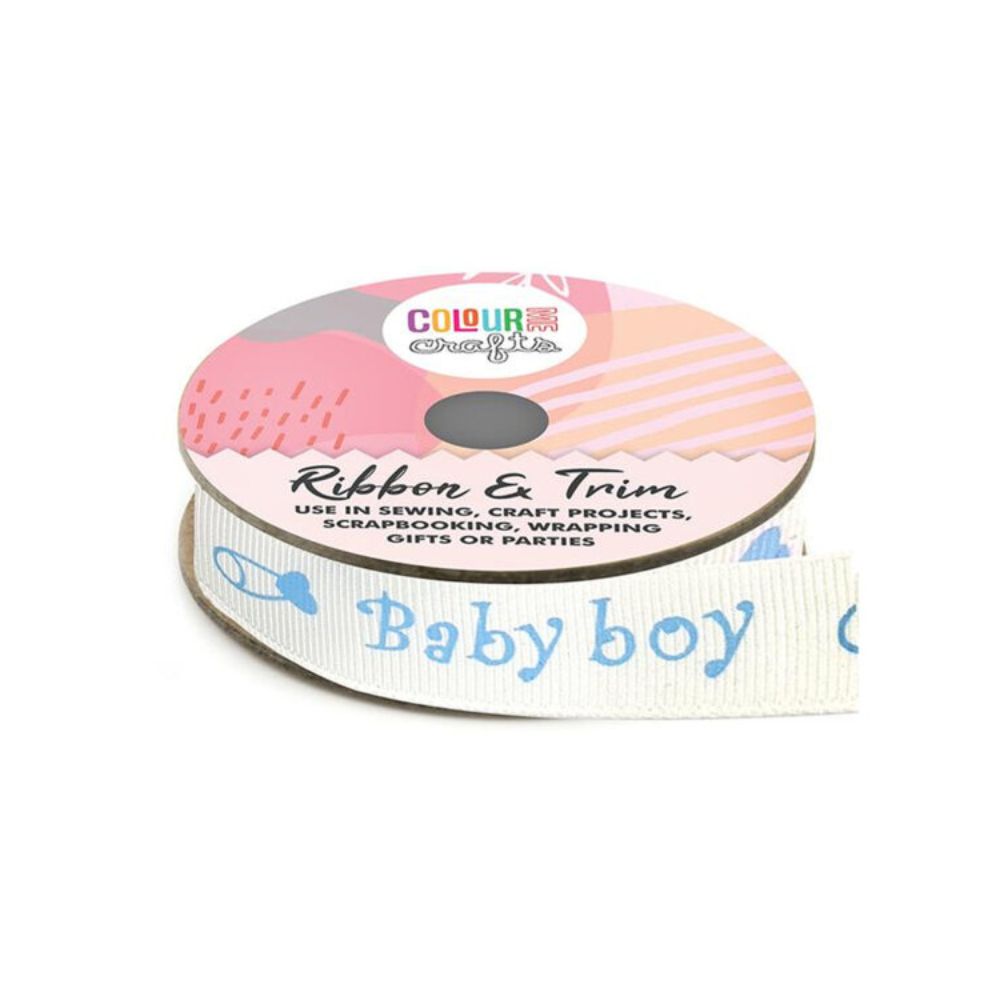 cotton grossgrain ribbon baby blue