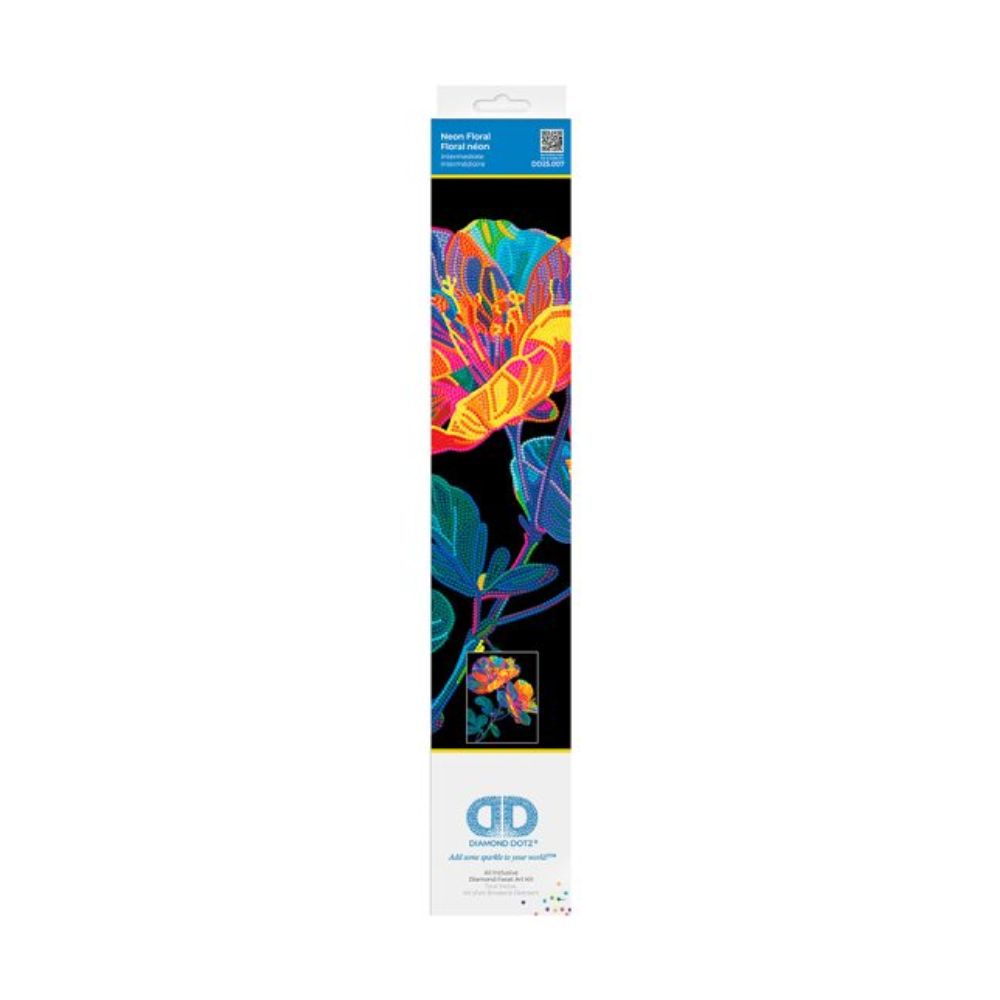 neon diamond dotz floral