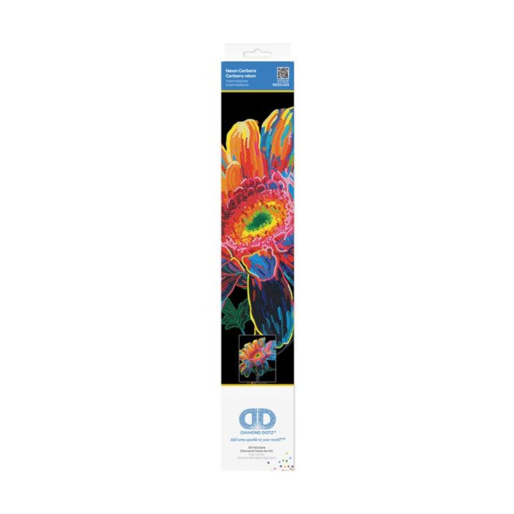 neon diamond dotz gerbera
