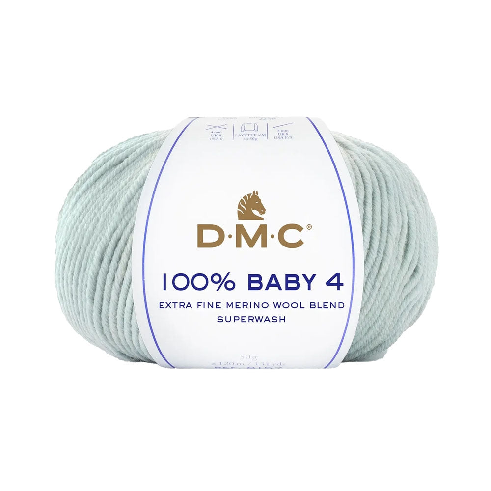 light blue dmc baby 4 yarn for sewing