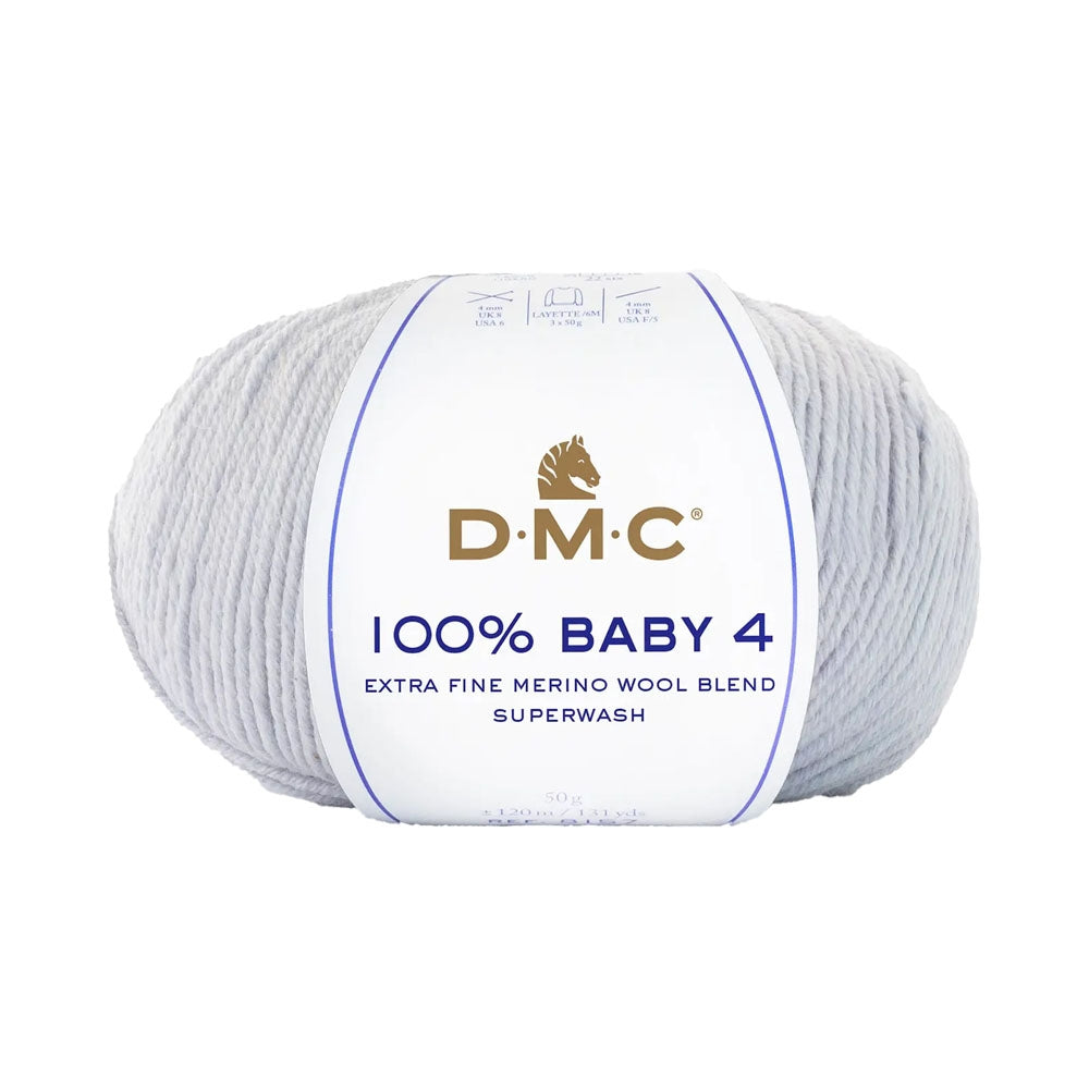 light grey dmc baby 4 yarn for crafts