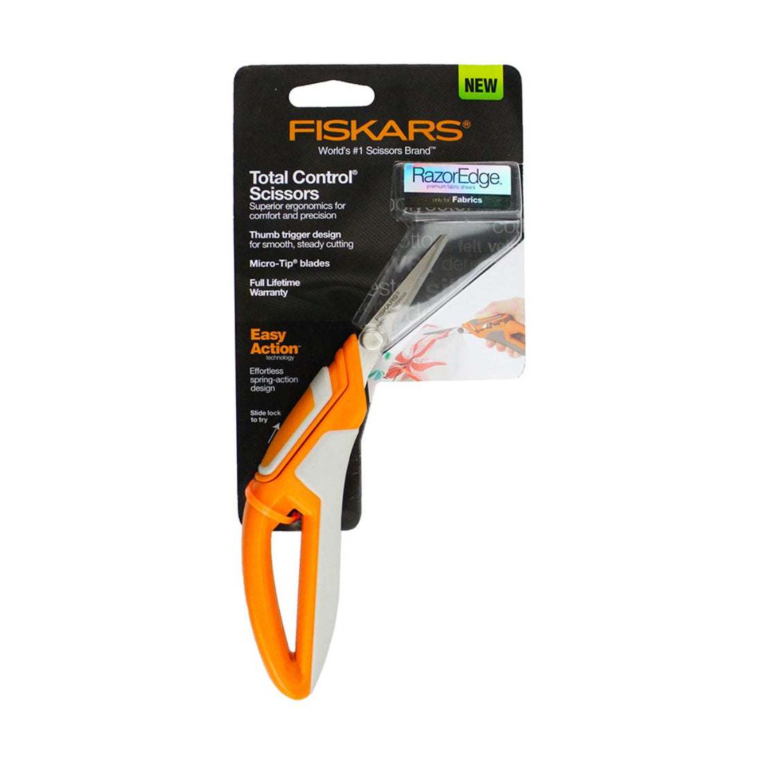 fiskars total control razor edge precision scissors