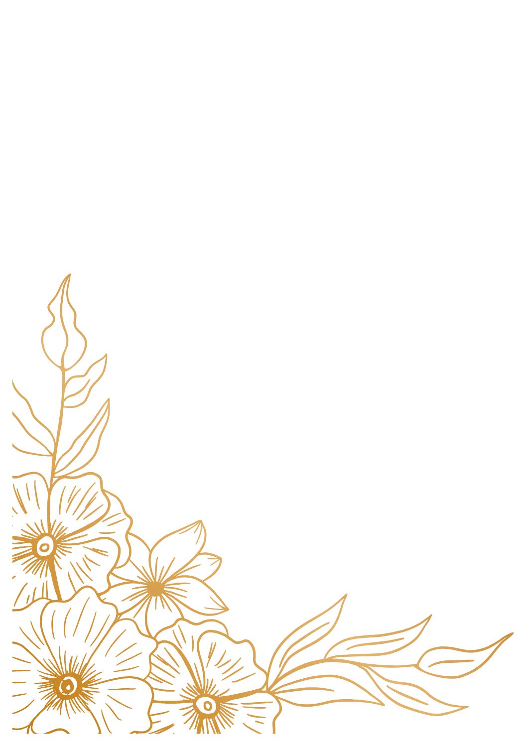 flower corner border craft