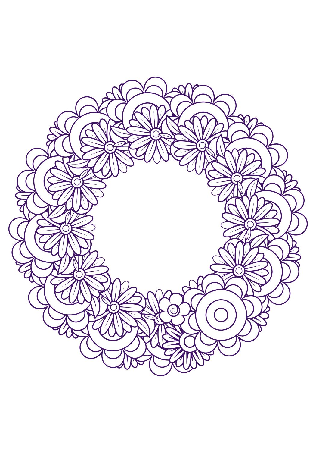 flower mandala digital download