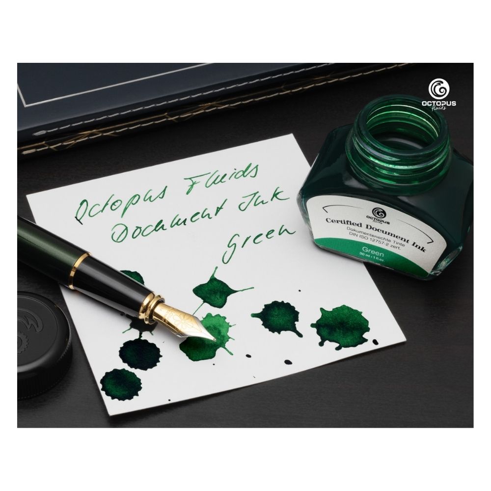 green fountain pen ink