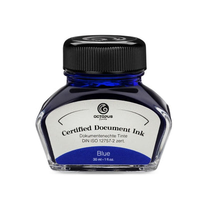 blue fountain pen ink