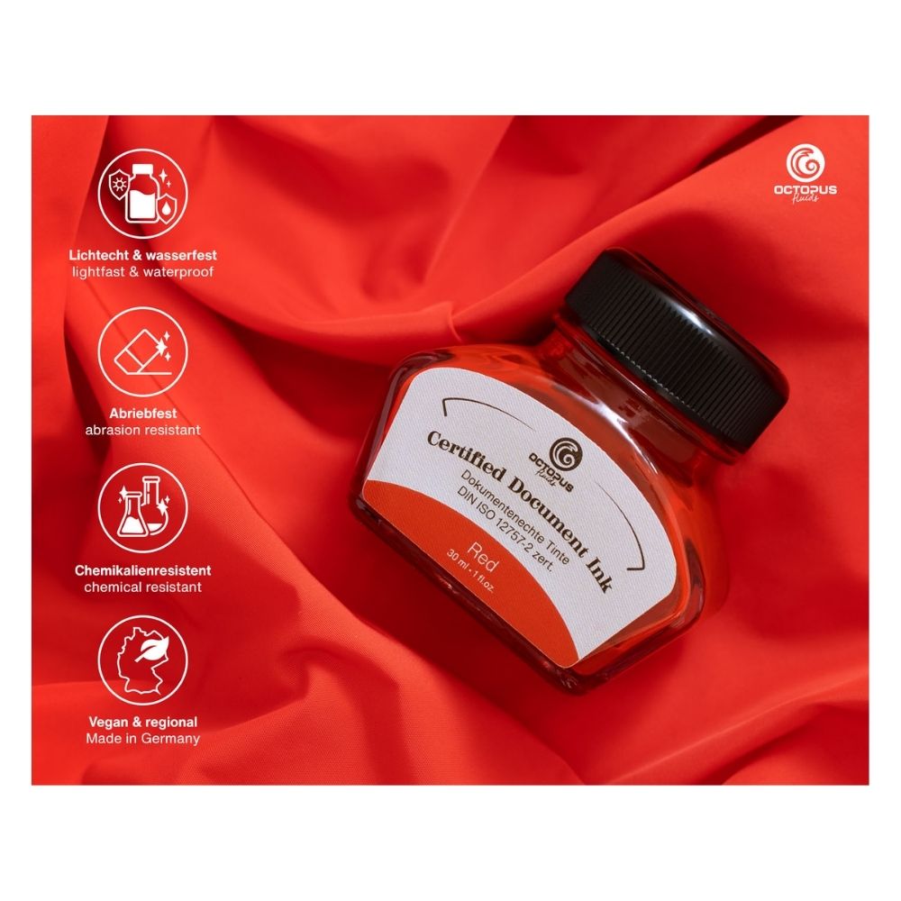 fountain pen ink red