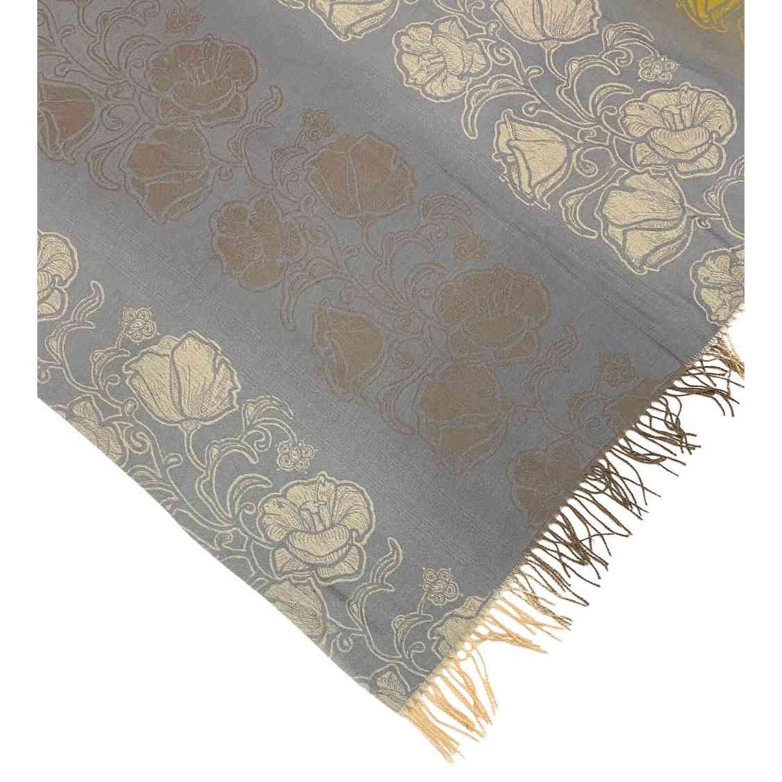 Cashmere Pashmina Jacquard Shawl - Grey