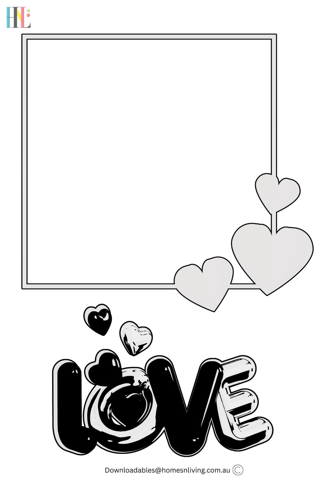 Bubble Love, Heart Frame