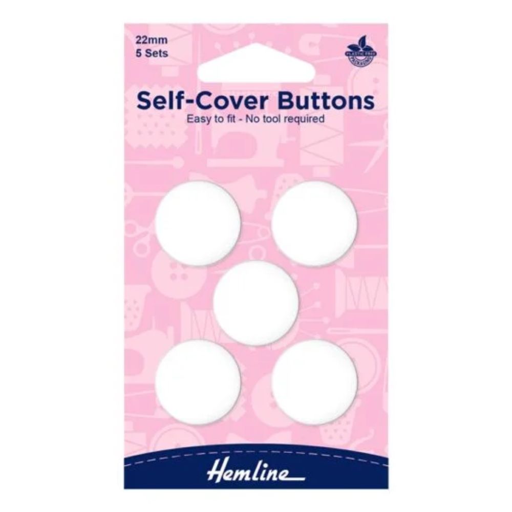 hemline self cover buttons plastic