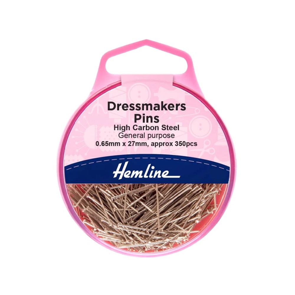 Hemline Dressmaking Pins, Nickle, 25gram