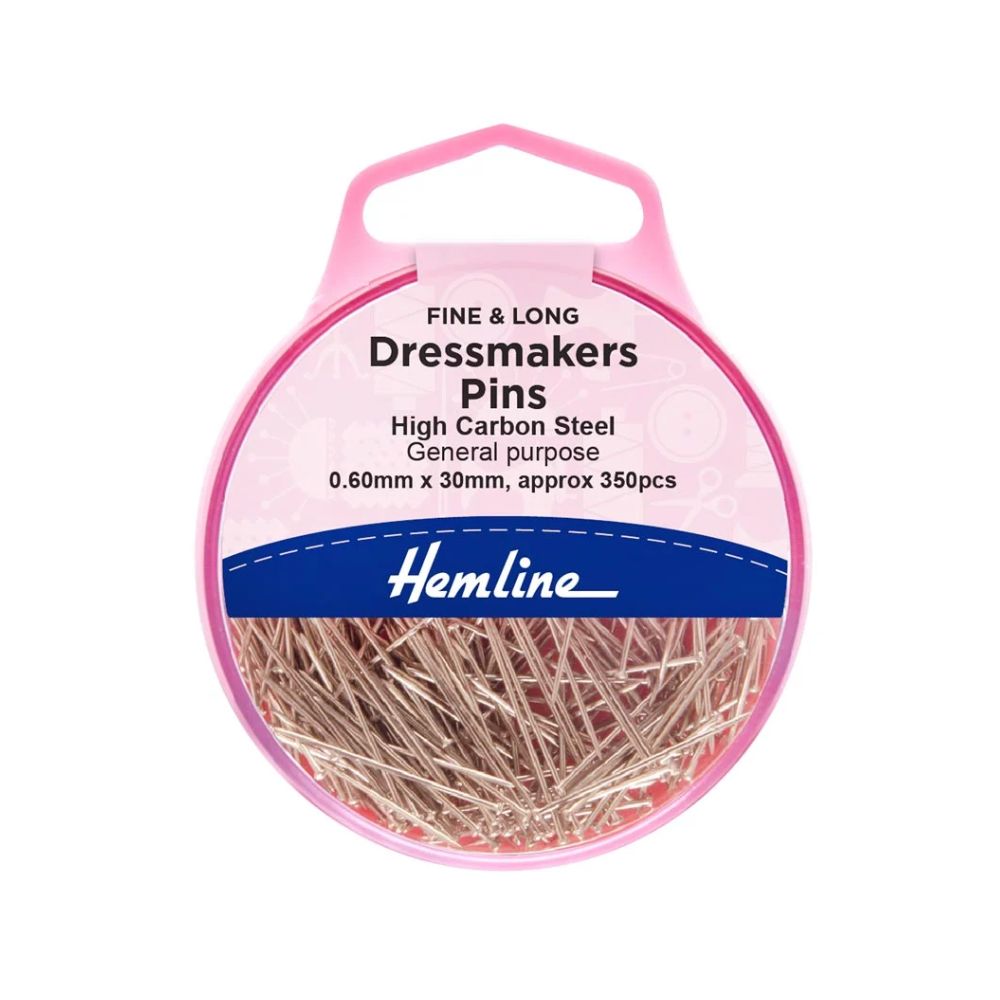 Hemline Dressmaking Pins, Nickle, 25gram
