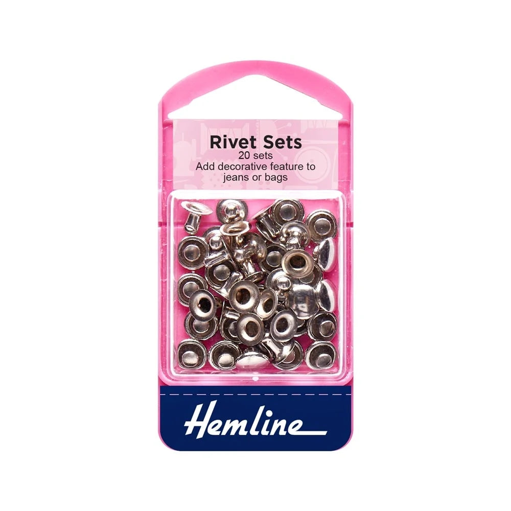 nickle rivet kit 20 sets for crafts and sewing
