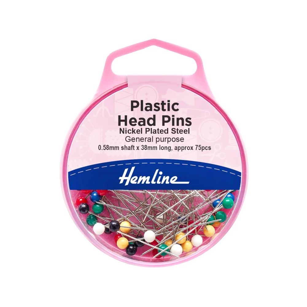 hemline plastic head pins