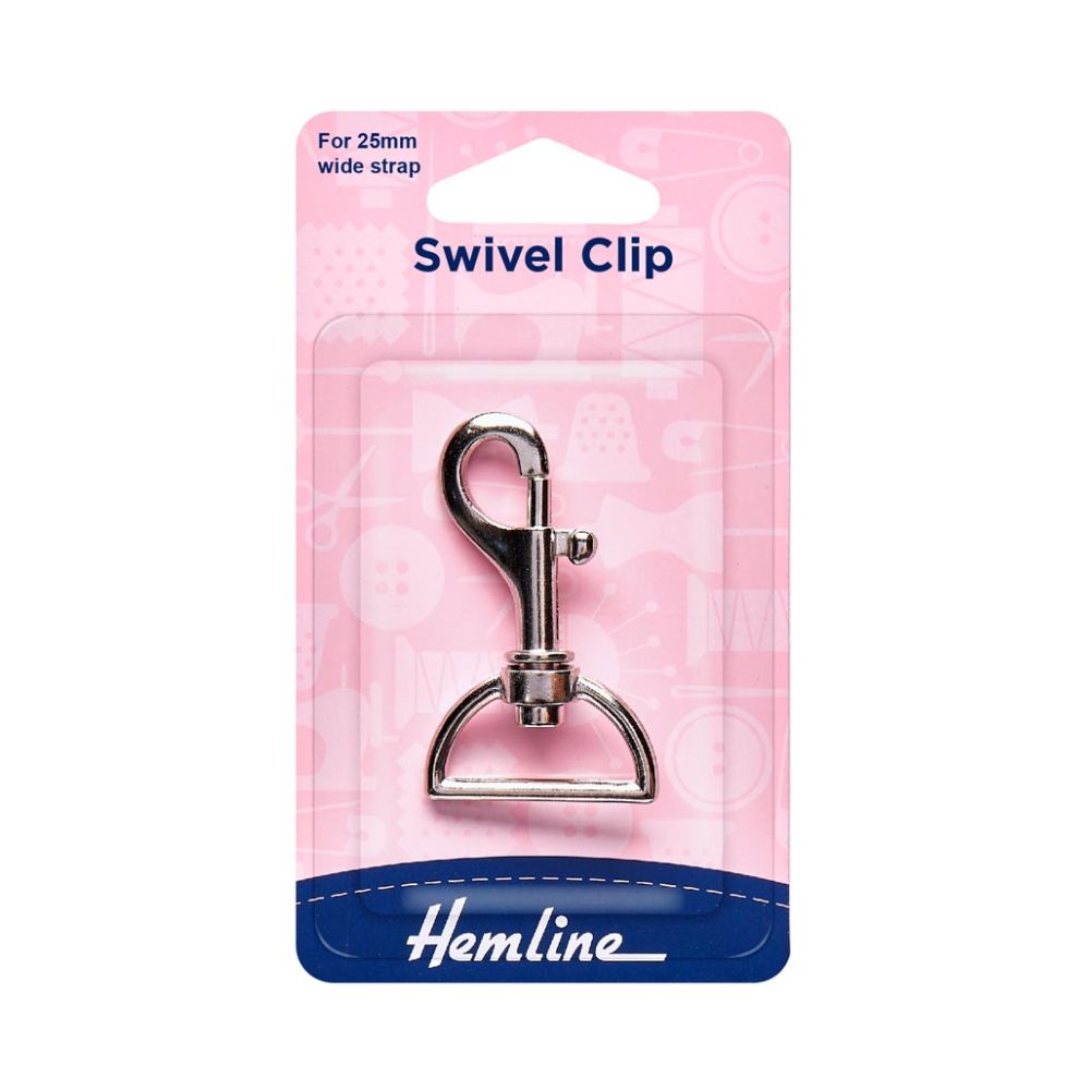 hemline swivel clip for bag making
