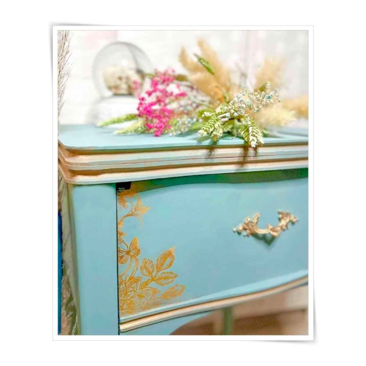 Rub On Art, Metallic Gold Foil Accents - Scrolls