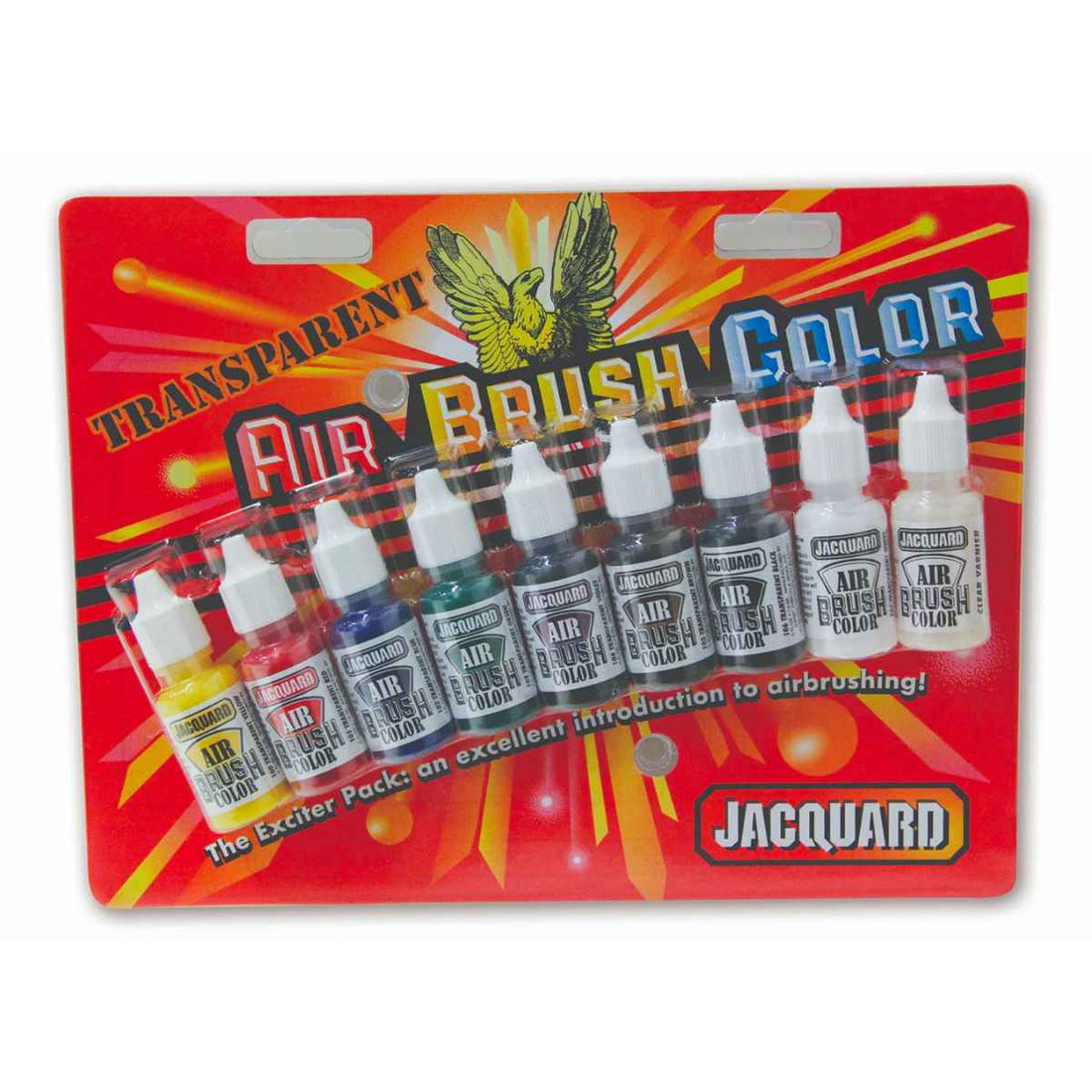 jacquard air brush paints exciter pack, transparent