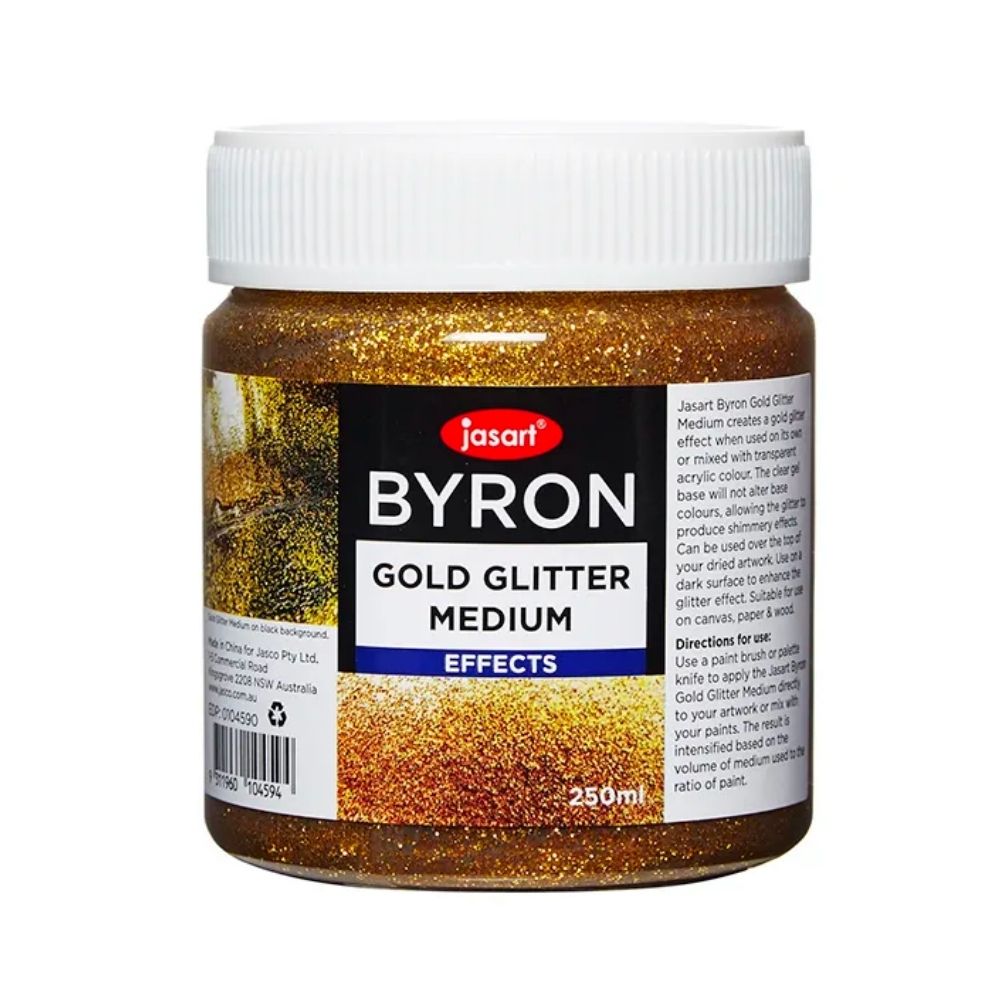 jasart byron gold glitter medium