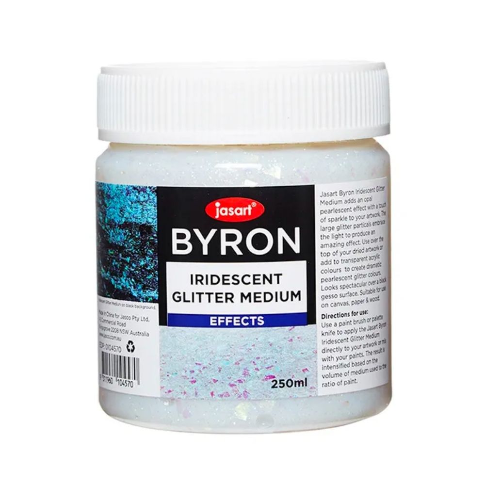 jasart byron iridescent glitter medium