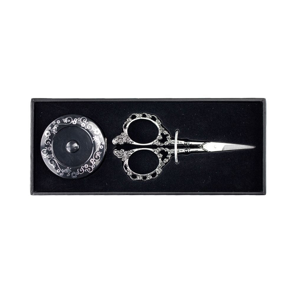 klasse embroidery scissor and tape measure gift set