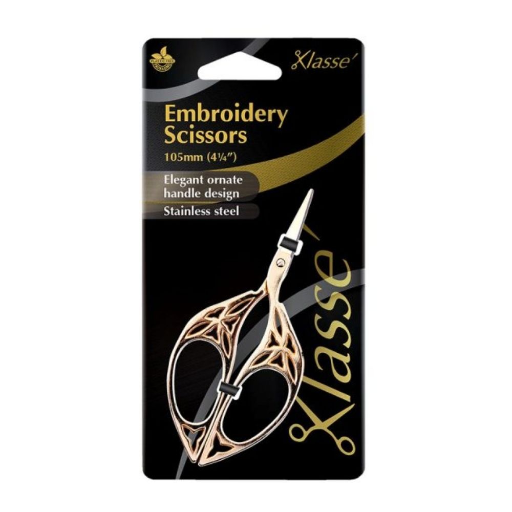 klasse ornate gold embroidery scissors