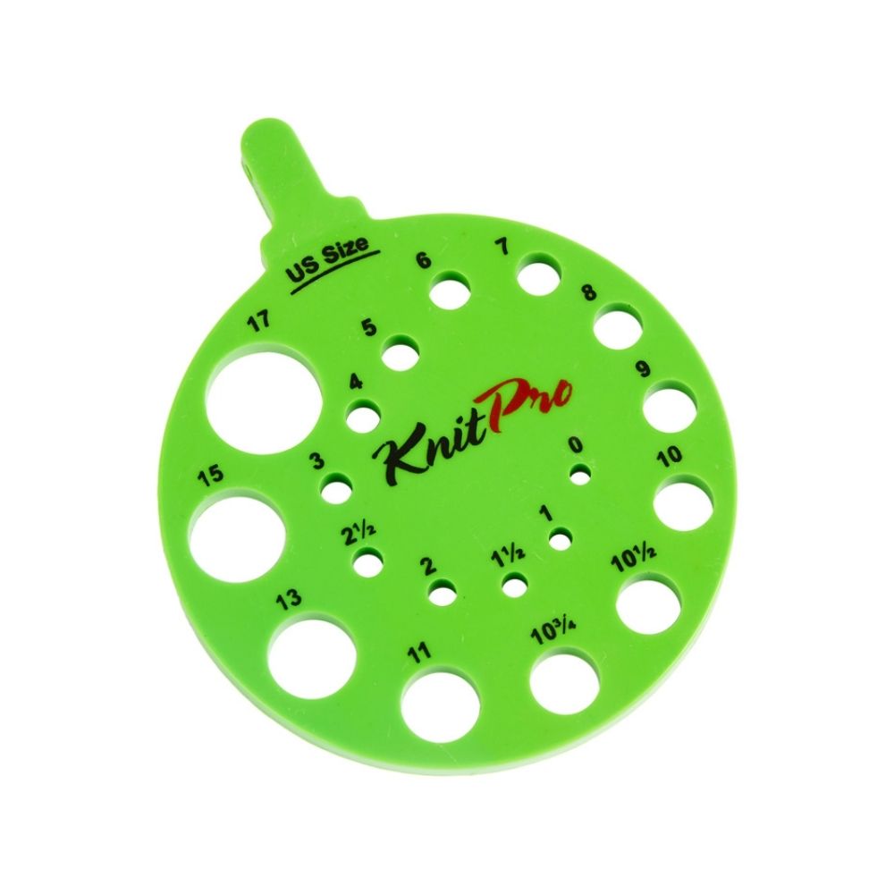 knitpro knitting needle size measuring tool