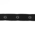 Metal snap tape black 10m