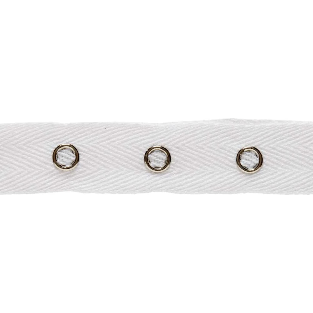 white metal snap tape 25mm x 10m
