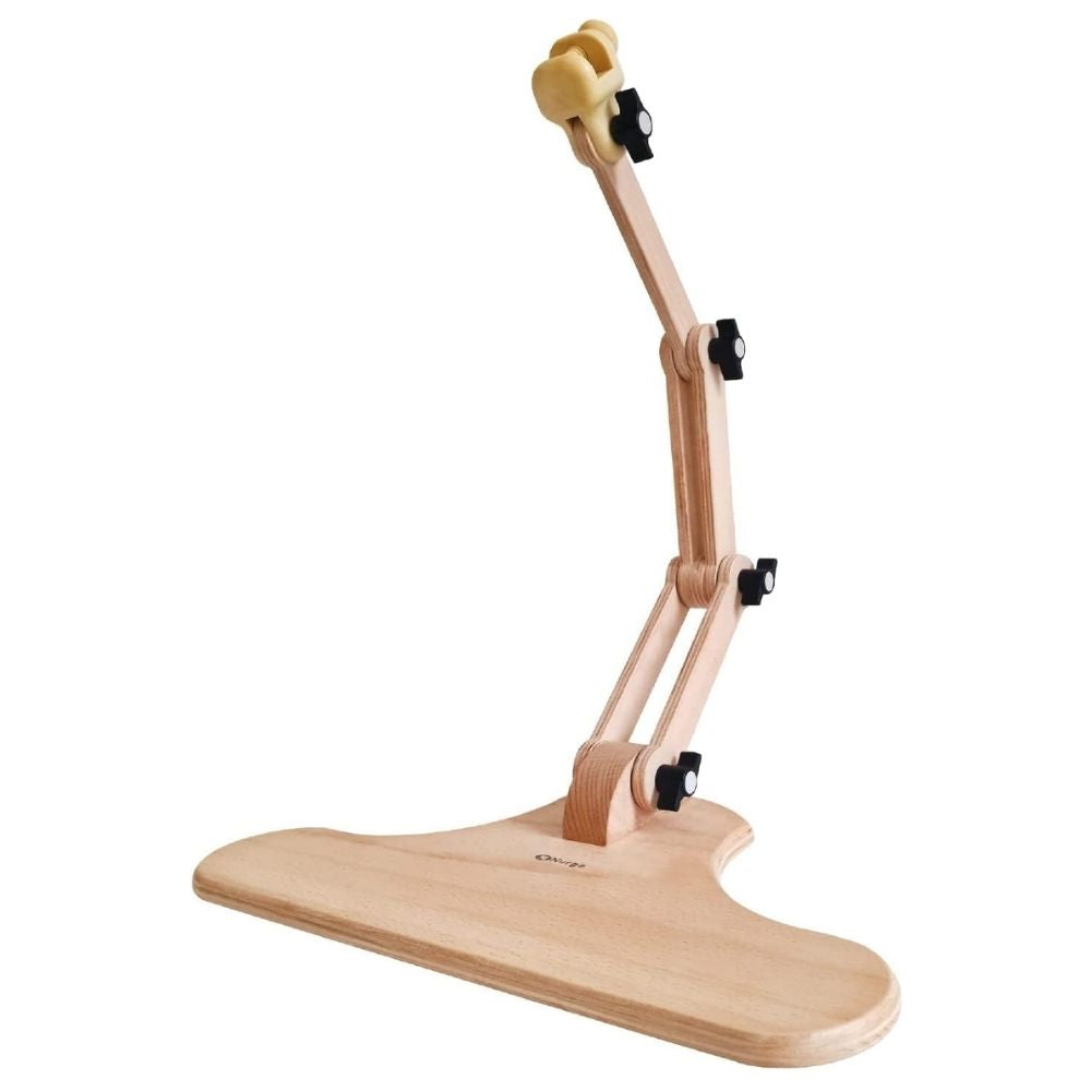 wooden embroidery hoop stand