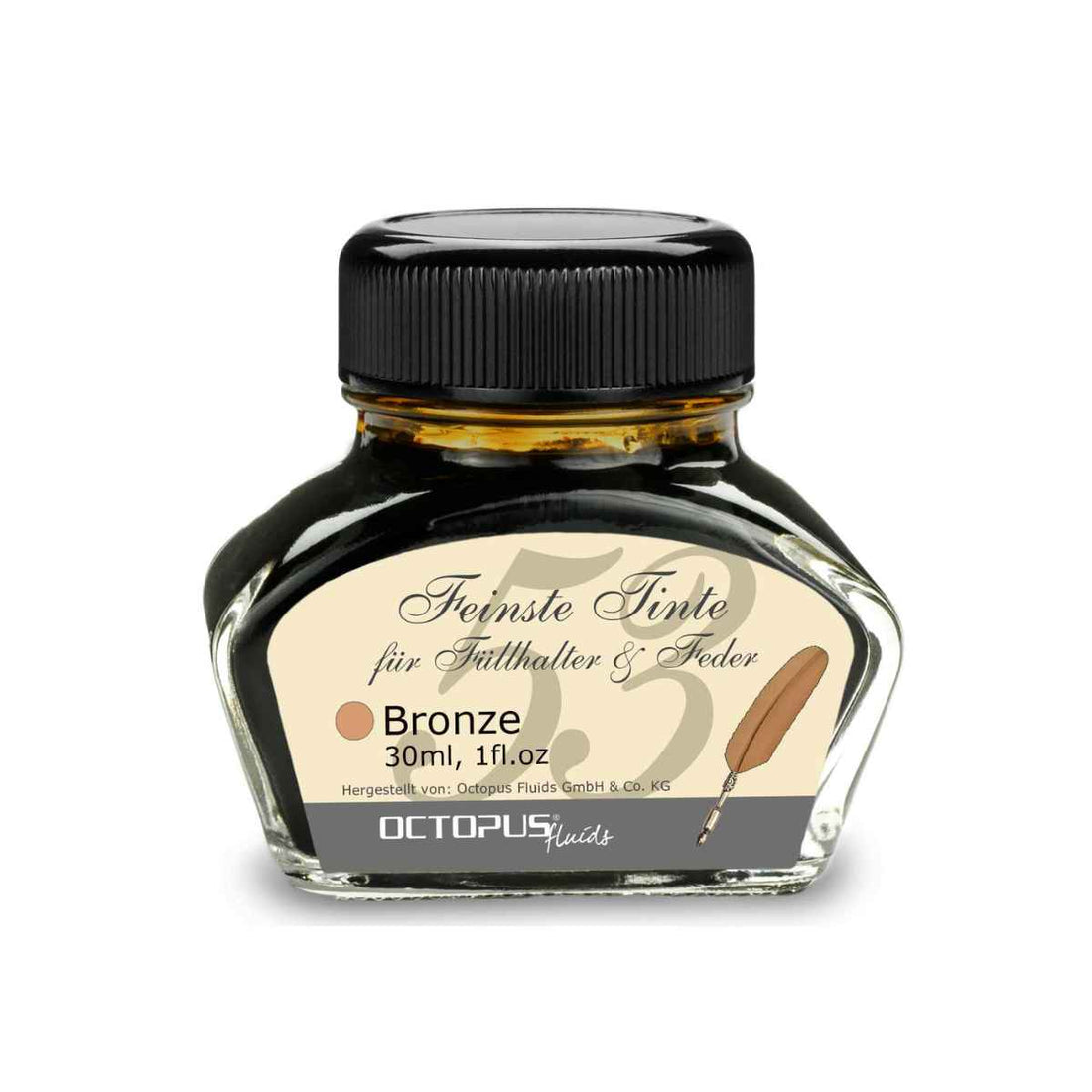 Fountain Pen Ink, Calligraphy Ink Bottle 30ml - Bronze