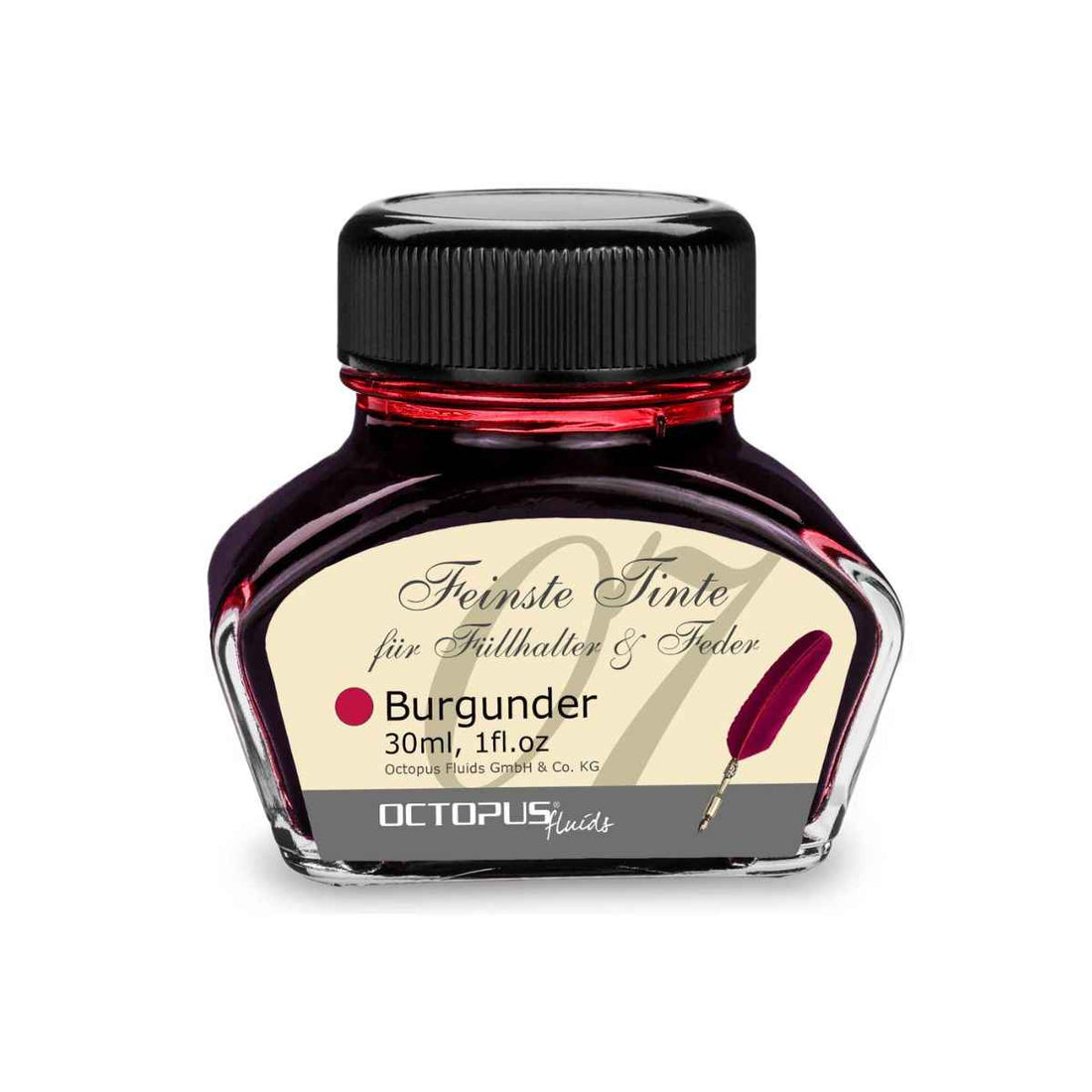 Fountain Pen Ink, Calligraphy Ink Bottle 30ml - Burgundy