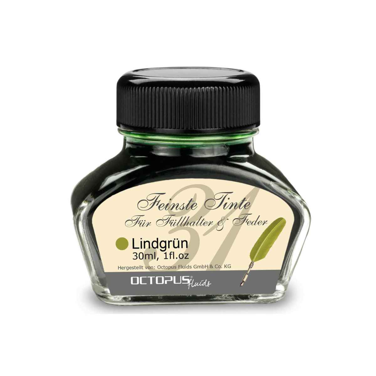 fountain pen ink bottle 30ml lime green