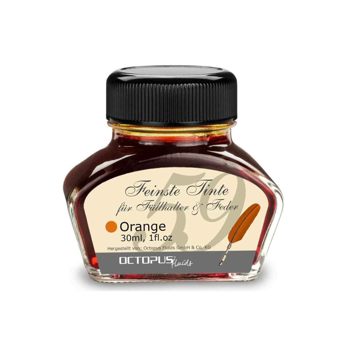 orange fountain pen ink