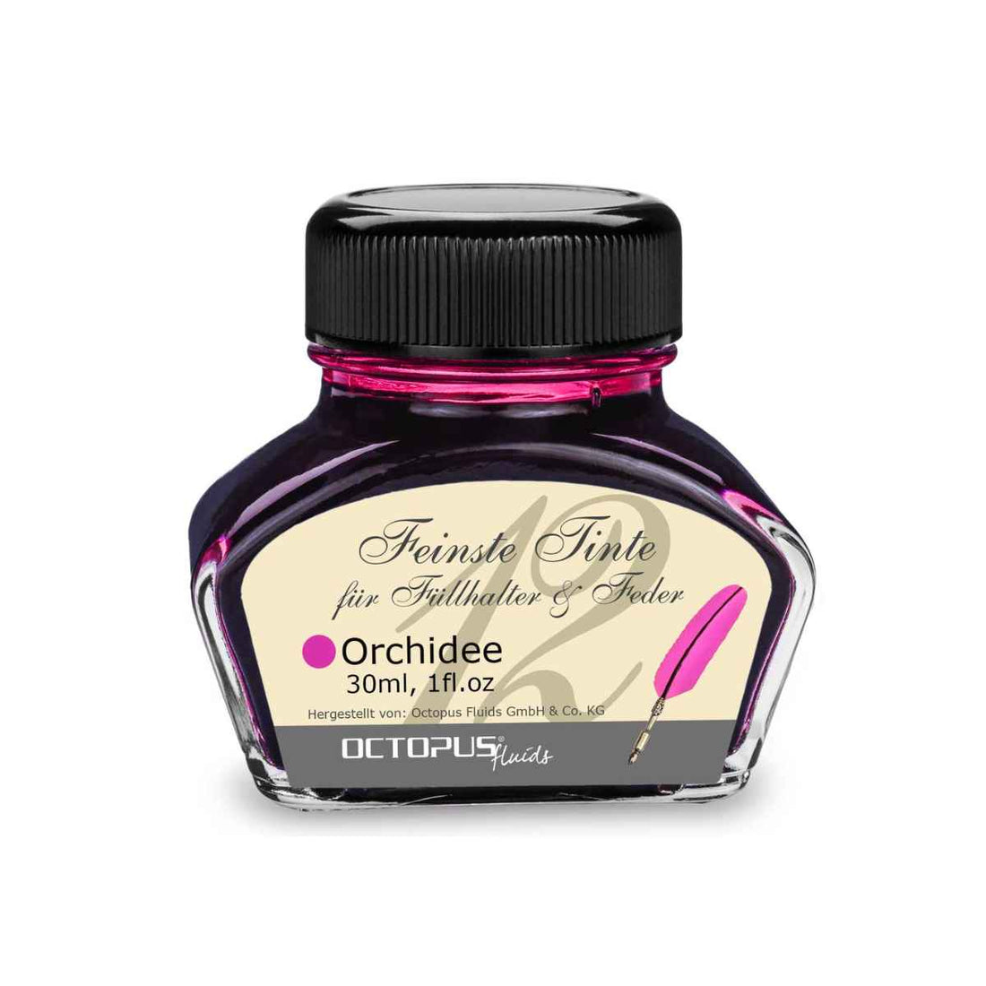 fountain pen and calligraphy ink orchid pink