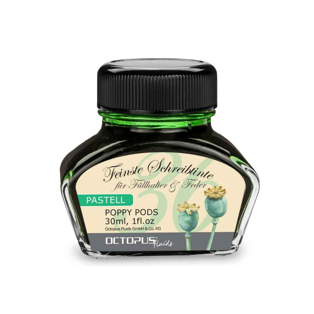 fountain pen ink poppy pods green